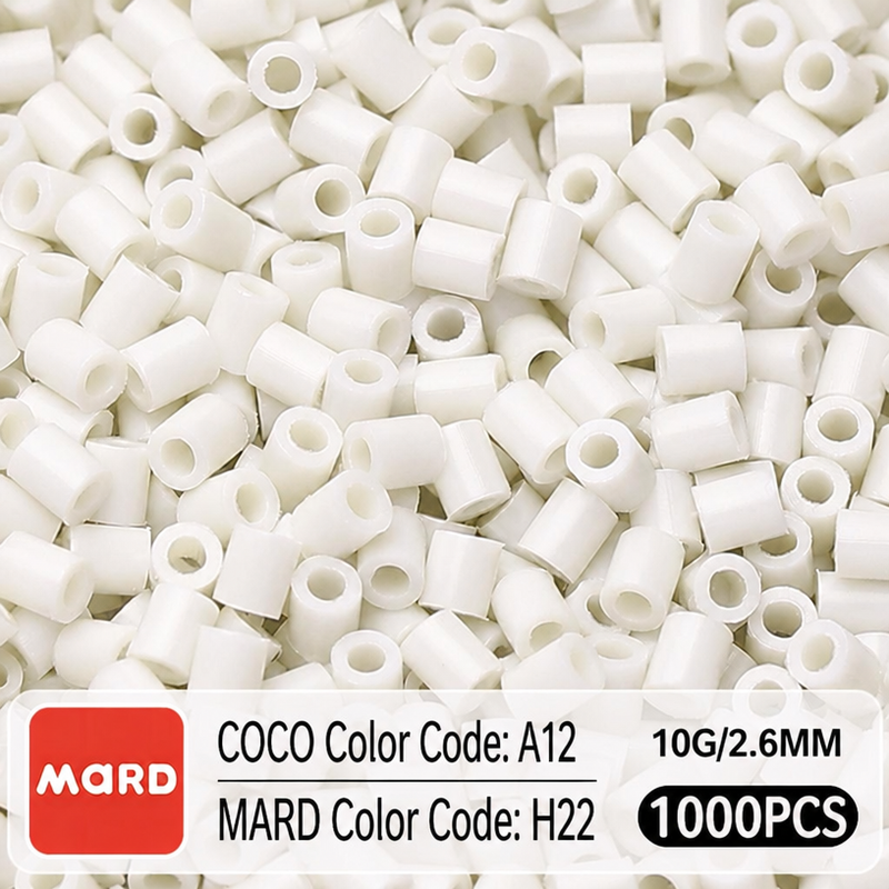 2.6mm Mini Fuse Beads Refill Pack, 10g About 1000Pcs Per Bag DIY Handmade Craft Beads H17-23