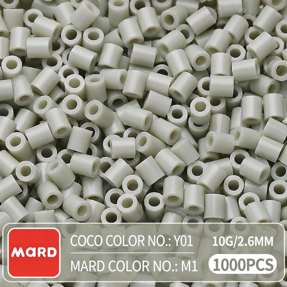2.6mm Mini Fuse Beads Refill Pack, 10g About 1000Pcs Per Bag DIY Handmade Craft Beads M01-08