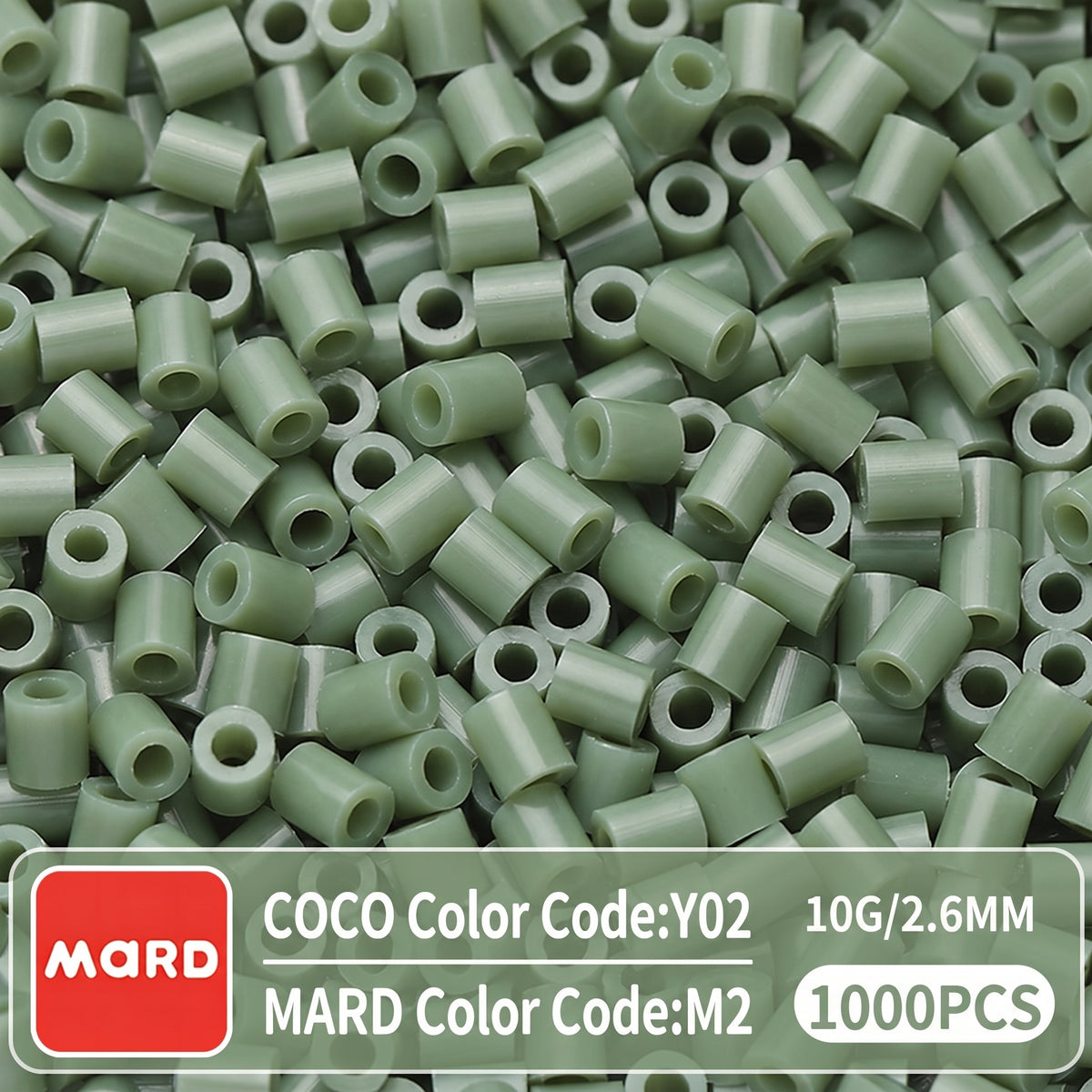 2.6mm Mini Fuse Beads Refill Pack, 10g About 1000Pcs Per Bag DIY Handmade Craft Beads M01-08