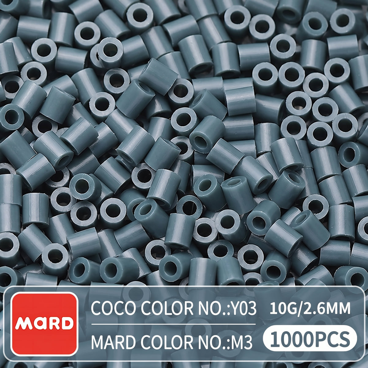 2.6mm Mini Fuse Beads Refill Pack, 10g About 1000Pcs Per Bag DIY Handmade Craft Beads M01-08