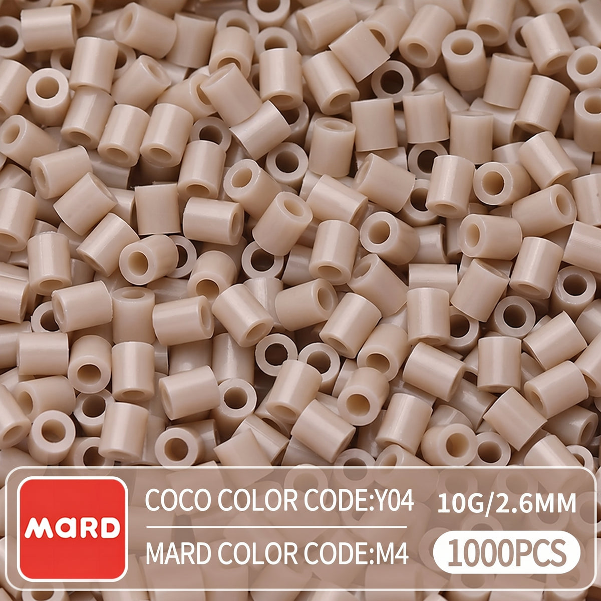 2.6mm Mini Fuse Beads Refill Pack, 10g About 1000Pcs Per Bag DIY Handmade Craft Beads M01-08