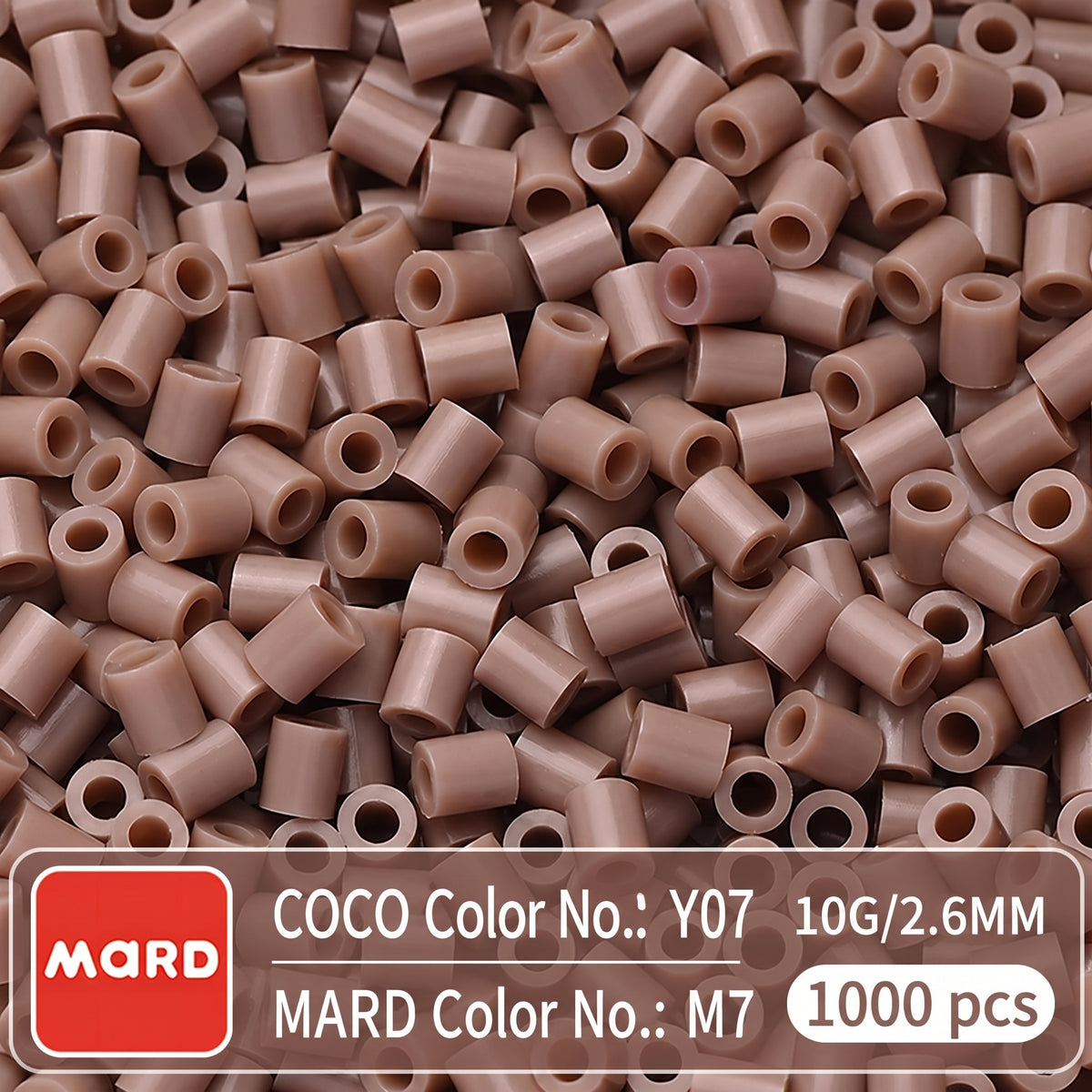 2.6mm Mini Fuse Beads Refill Pack, 10g About 1000Pcs Per Bag DIY Handmade Craft Beads M01-08