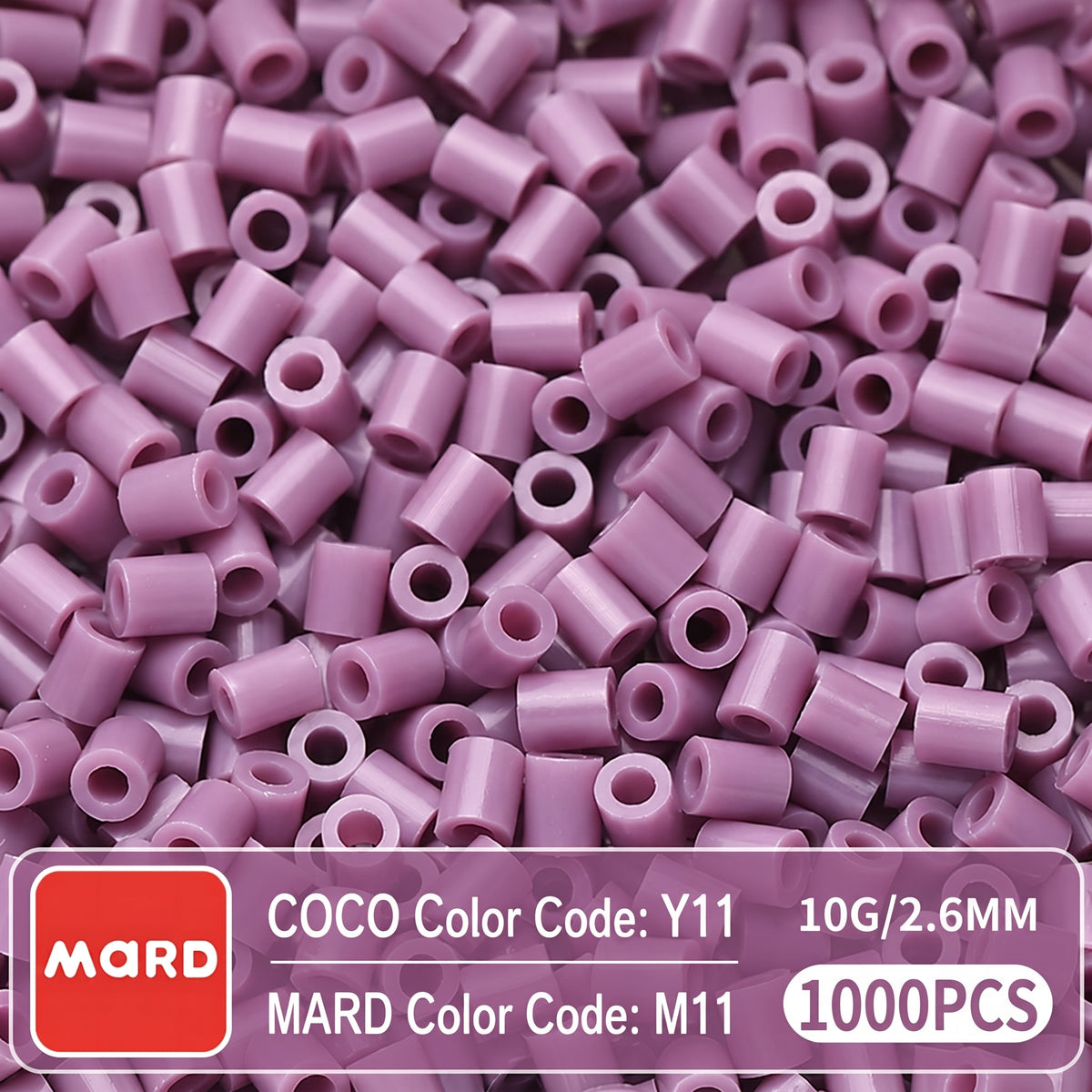 2.6mm Mini Fuse Beads Refill Pack, 10g About 1000Pcs Per Bag DIY Handmade Craft Beads M09-15