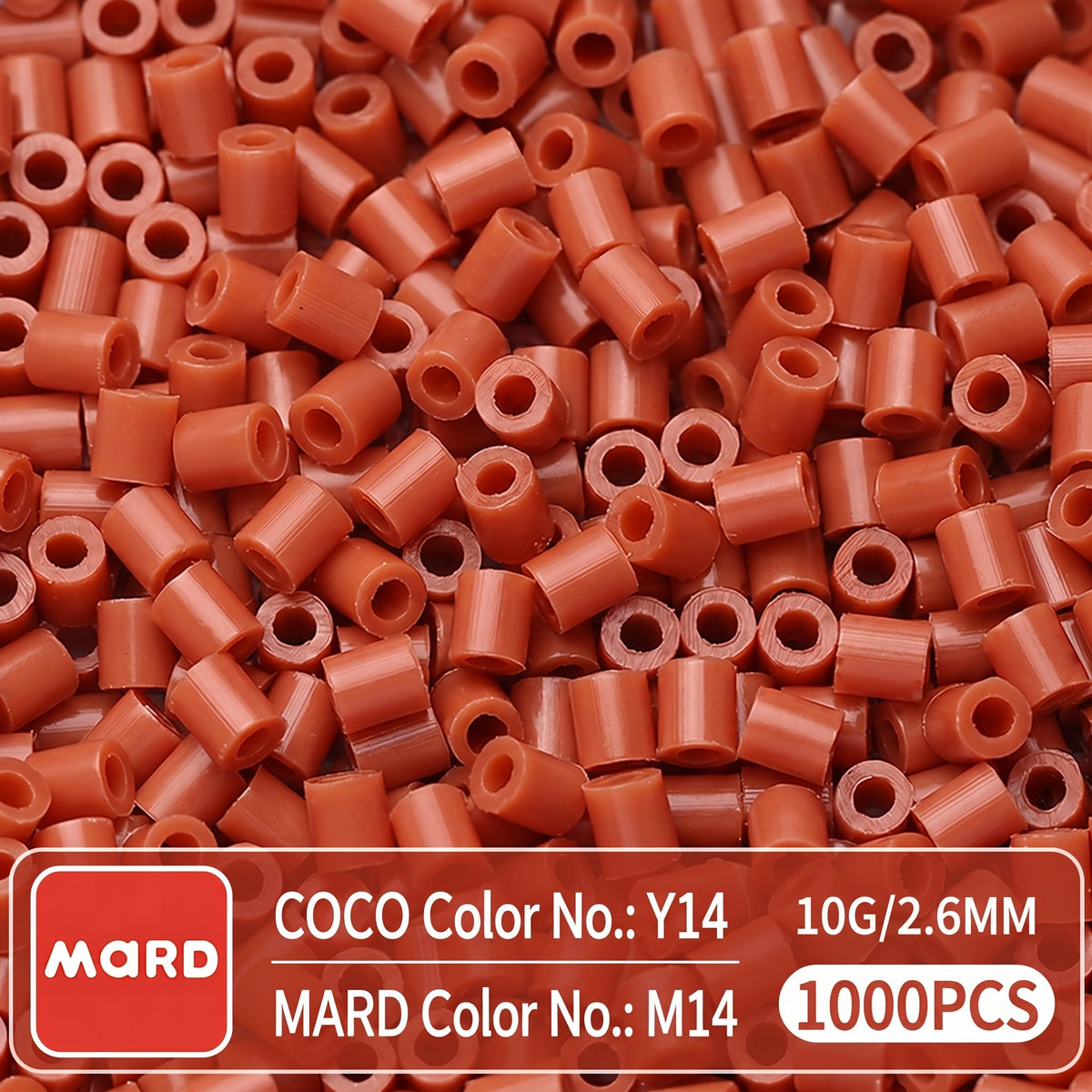 2.6mm Mini Fuse Beads Refill Pack, 10g About 1000Pcs Per Bag DIY Handmade Craft Beads M09-15