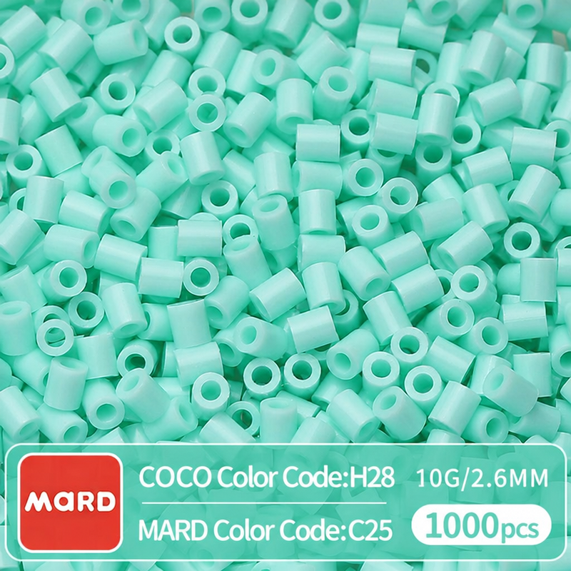 2.6mm Mini Fuse Beads Refill Pack, 10g About 1000Pcs Per Bag DIY Handmade Craft Beads C21-29