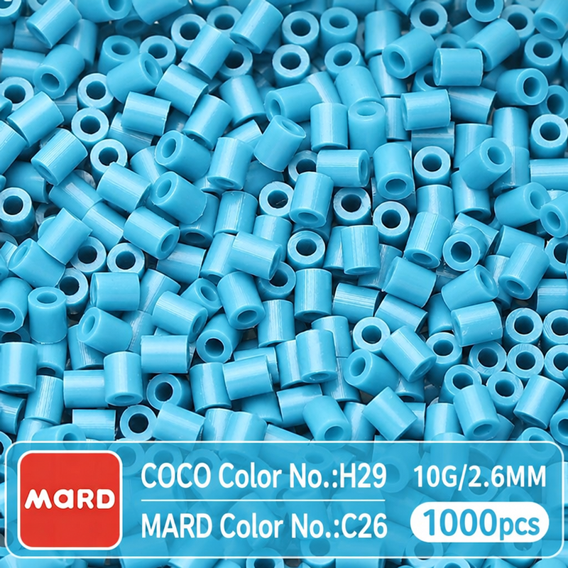 2.6mm Mini Fuse Beads Refill Pack, 10g About 1000Pcs Per Bag DIY Handmade Craft Beads C21-29
