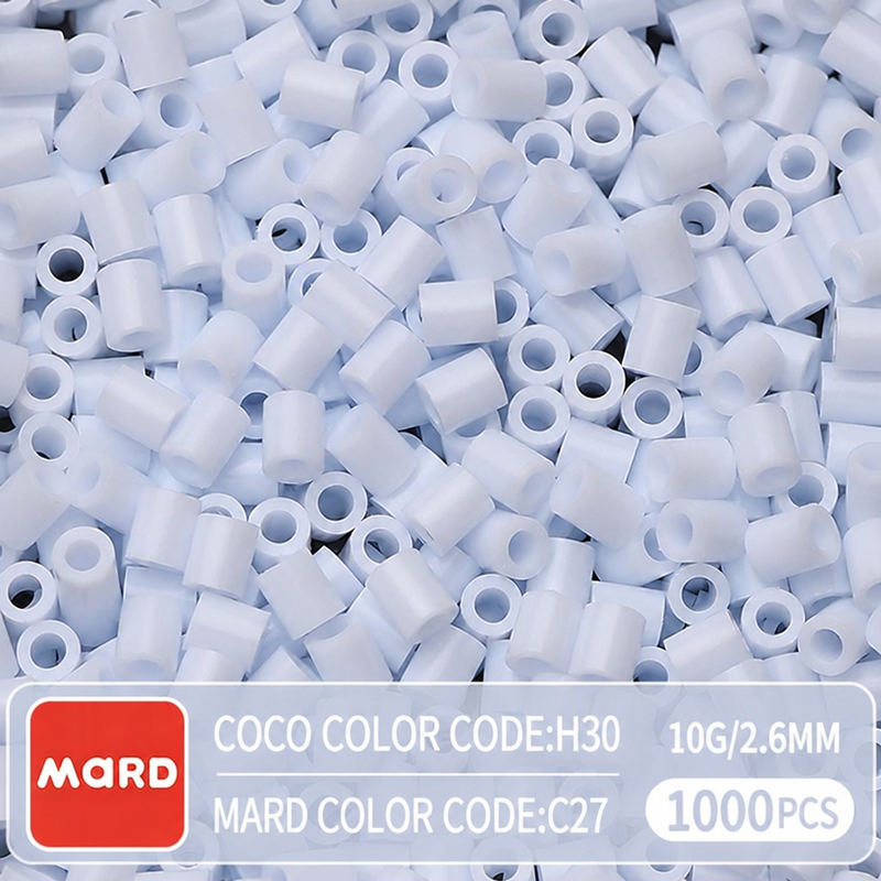 2.6mm Mini Fuse Beads Refill Pack, 10g About 1000Pcs Per Bag DIY Handmade Craft Beads C21-29