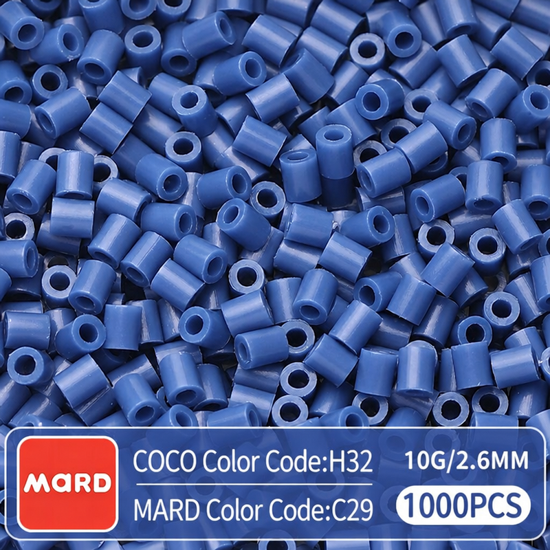 2.6mm Mini Fuse Beads Refill Pack, 10g About 1000Pcs Per Bag DIY Handmade Craft Beads C21-29