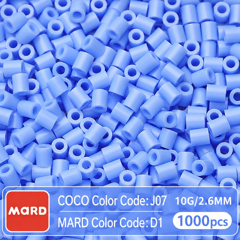2.6mm Mini Fuse Beads Refill Pack, 10g About 1000Pcs Per Bag DIY Handmade Craft Beads D01-09