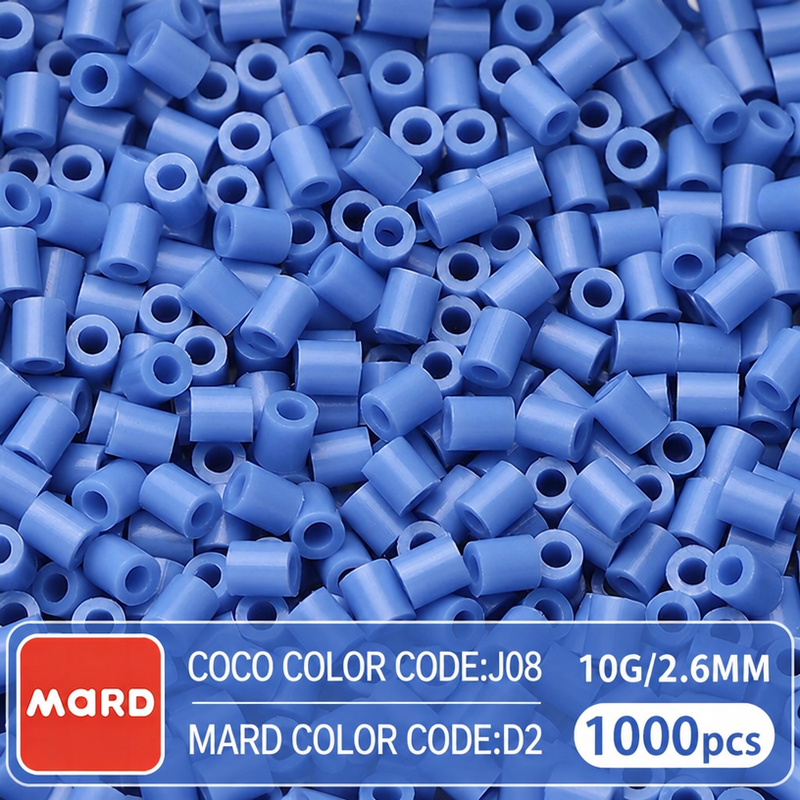 2.6mm Mini Fuse Beads Refill Pack, 10g About 1000Pcs Per Bag DIY Handmade Craft Beads D01-09