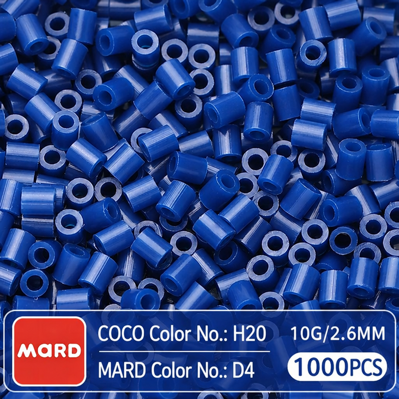 2.6mm Mini Fuse Beads Refill Pack, 10g About 1000Pcs Per Bag DIY Handmade Craft Beads D01-09