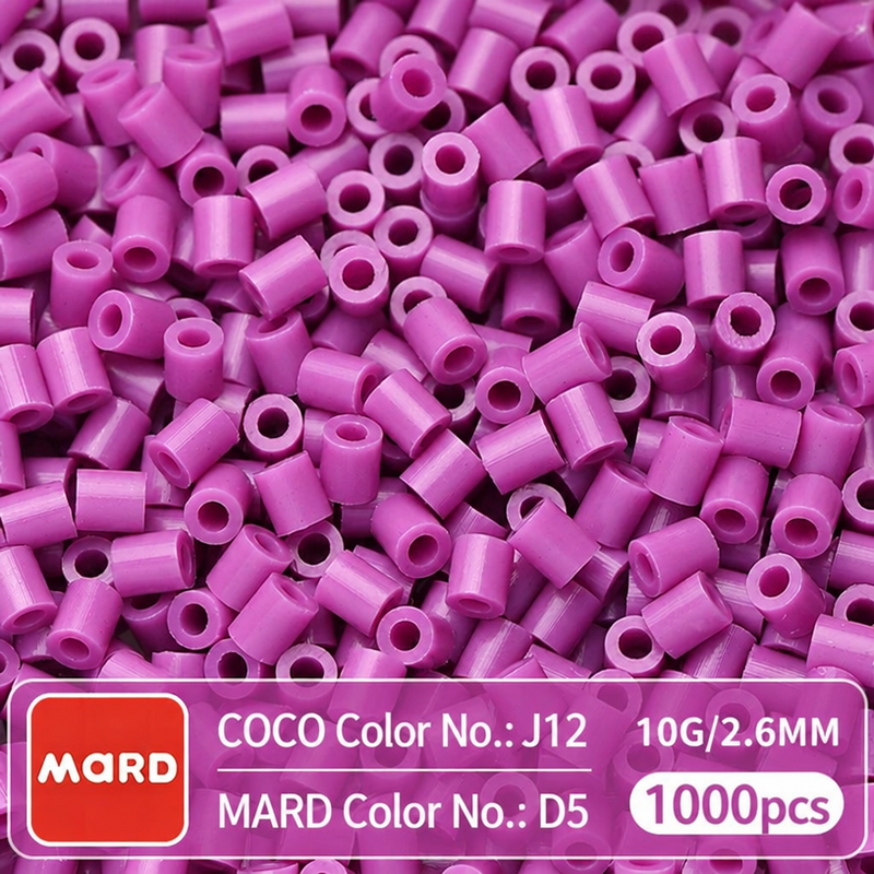 2.6mm Mini Fuse Beads Refill Pack, 10g About 1000Pcs Per Bag DIY Handmade Craft Beads D01-09