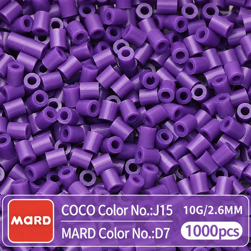 2.6mm Mini Fuse Beads Refill Pack, 10g About 1000Pcs Per Bag DIY Handmade Craft Beads D01-09