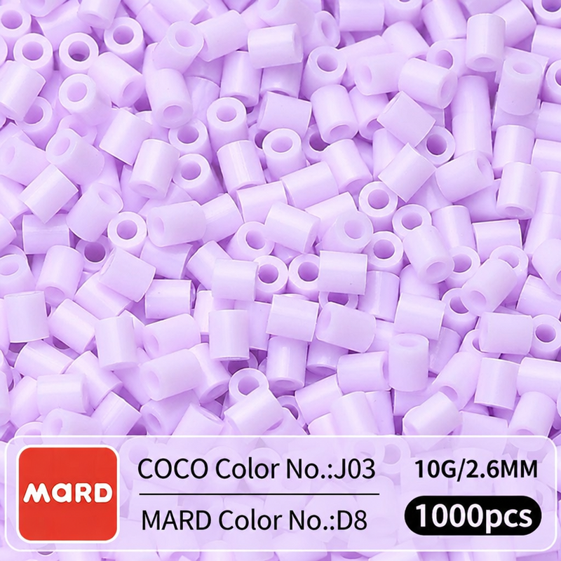 2.6mm Mini Fuse Beads Refill Pack, 10g About 1000Pcs Per Bag DIY Handmade Craft Beads D01-09