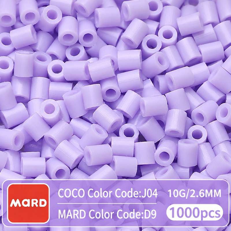 2.6mm Mini Fuse Beads Refill Pack, 10g About 1000Pcs Per Bag DIY Handmade Craft Beads D01-09
