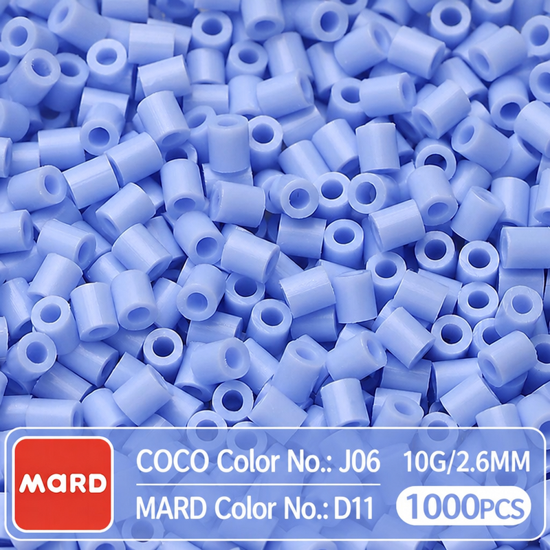 2.6mm Mini Fuse Beads Refill Pack, 10g About 1000Pcs Per Bag DIY Handmade Craft Beads D10-18