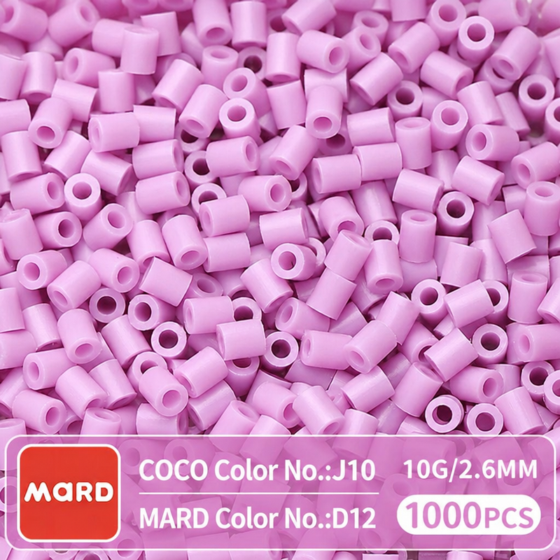 2.6mm Mini Fuse Beads Refill Pack, 10g About 1000Pcs Per Bag DIY Handmade Craft Beads D10-18