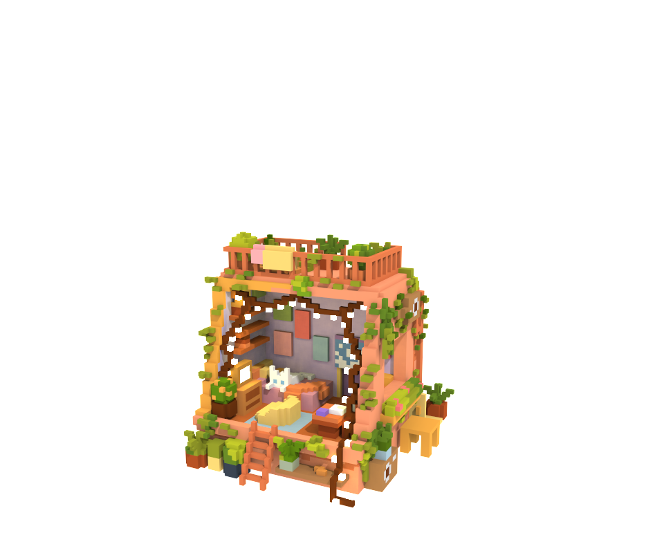 3D Perler Bead Pattern 7 | Printable 2.6mm Pixel Art Template7
